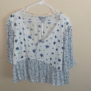 flowy floral summer top